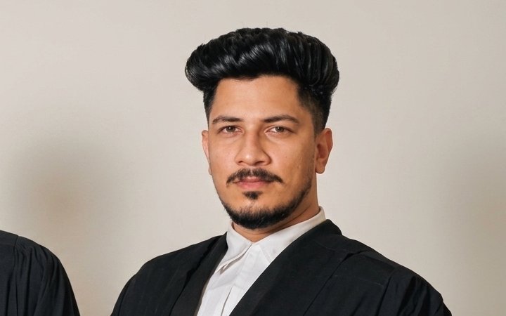 Adv Aditya Kumar Jain, B.A. LL.B., advocate at Civil Law Firm, Kolkata, in advocate's robes